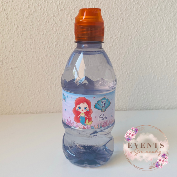 Contour étiquette bouteille eau - vendu par 4