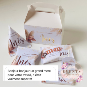 Avis cliente Lunch box Gourmandiz communion bohème