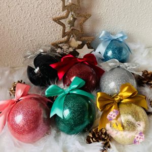 Boule de Noël pailletée