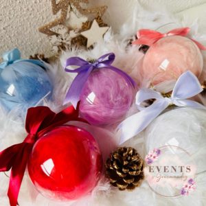 Boule de Noël plumes