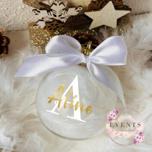 Boule de Noël plumes – Image 9