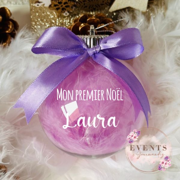Boule de Noël plumes – Image 4